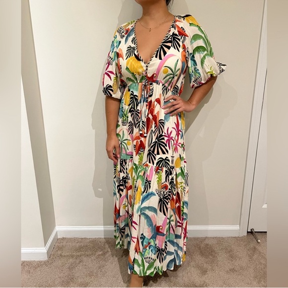 Farm Rio Tropical Print Maxi Dress - Picture 5 of 15
